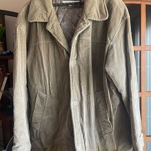 Men's Corduroy Jacket - Tan PERRY ELLIS